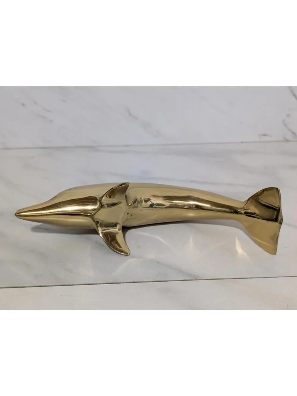 Brass Dolphin Figurine Sculpture 8